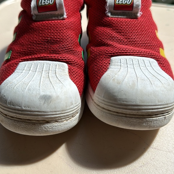 Limited edition multi color Superstar Lego Adidas slip-ons for boys - Picture 4 of 9